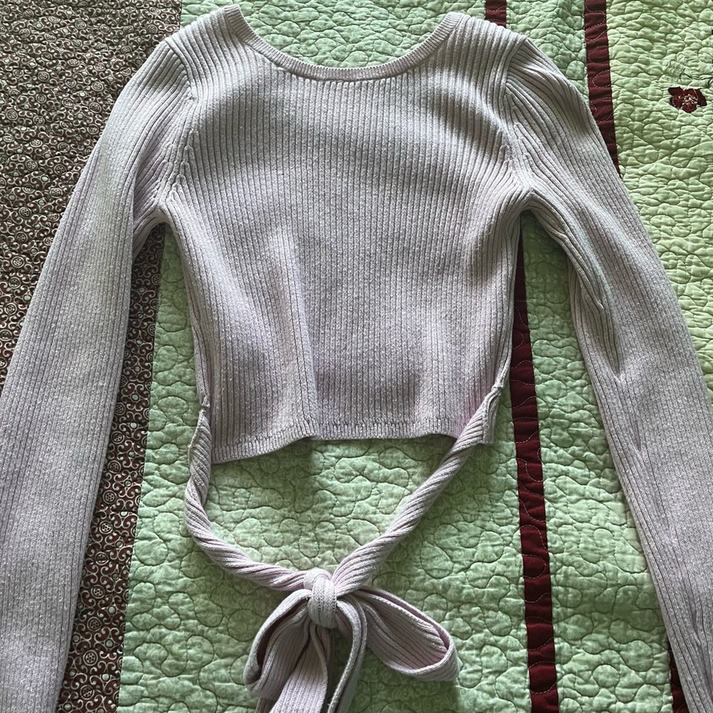 Pink knit sweater